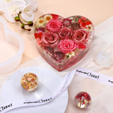 3 Pcs Large Silicone Molds for Resin Glossy Deep Square Molds Hexagon Silicone Molds Heart Bookends Resin Mold with 3 Pcs Round Epoxy Resin Molds for Potchen