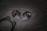 SureFire EP4 Sonic Defenders Plus filtered Earplugs, triple flanged design, reusable, Black, Medium SureFire