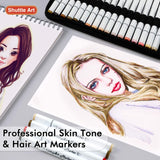 Shuttle Art Art Markers Bundle - 30 Colors Alcohol Markers + 36 Colors Skin Tone Markers Shuttle Art