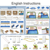 DIY Miniature Dollhouse Kit,UniHobby Time Apartment DIY Dollhouse Kit with Wooden Furniture Light Gift House Toy for Adults UniHobby