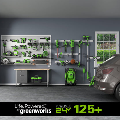 Greenworks 24V Brushless 1" Compact Reciprocating Saw (3,000 SPM), 2.0Ah Battery and Compact Charger Included