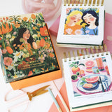 Desk Companions – Versatile Tip Marker Pens and Motivational Perpetual Desk Calendar Primrosia