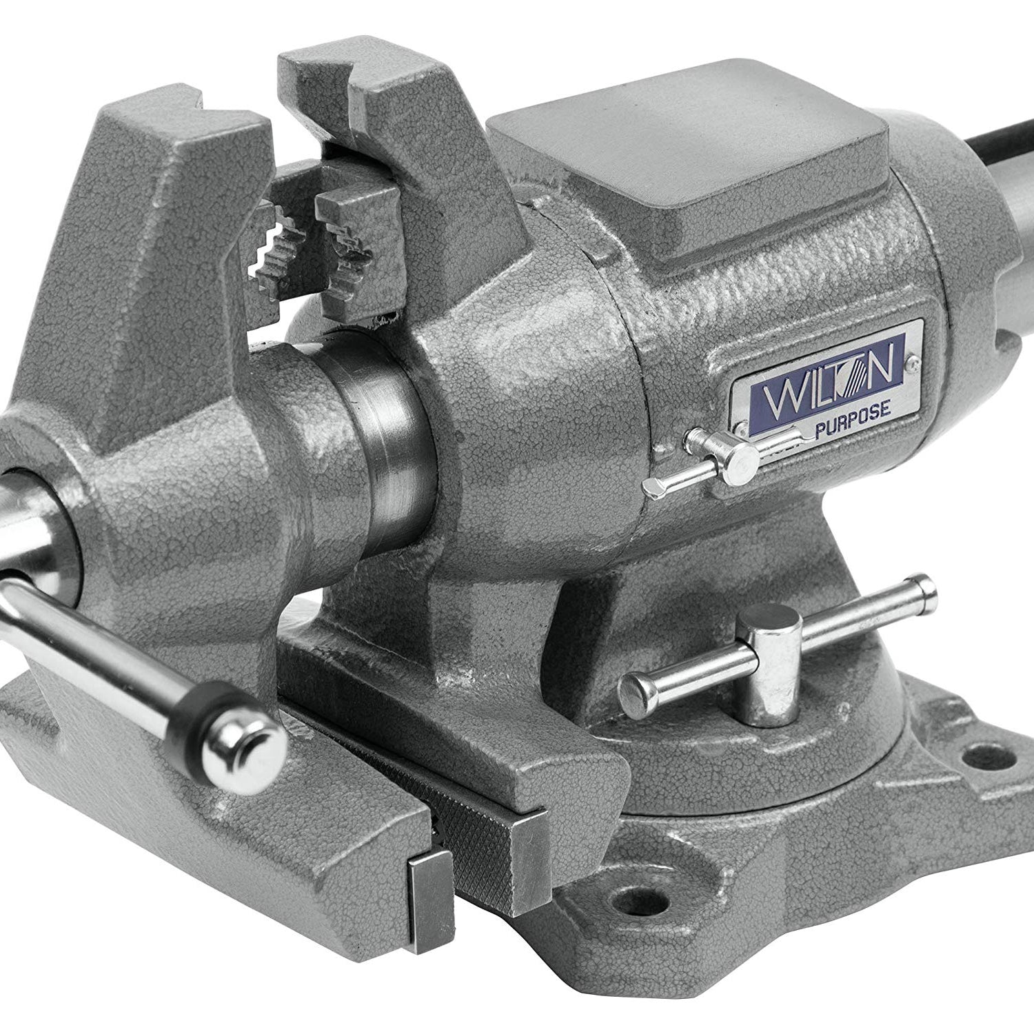 Wilton 4-1/2" Multi-Purpose Bench Vise, 360° Rotating Head & Base, 4" Max Opening (450P) Wilton