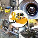 BREVELTION Line Portable Boring Machine, 45-180MM(1.77-7.08inch) Hole Diameter, Engineering Mechanical Connecting Rod Hole Drilling Tool with 4.9ft BREVELTION