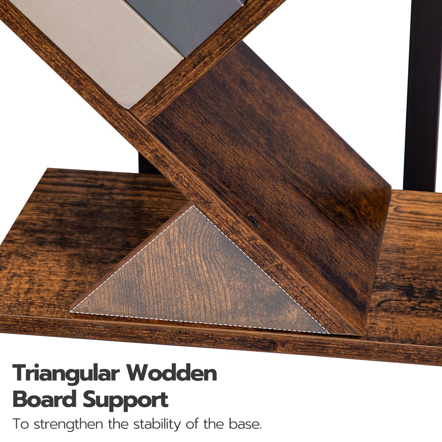 HOOBRO Rustic Brown 9-Tier Tree Bookshelf - Stylish Wooden Storage Rack for Books and CDs HOOBRO