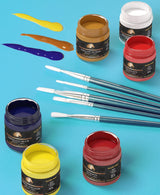 MyArtscape Acrylic Paint Set - 12 x 100ml Bottles - Artist Quality Paints - Lightfast - Heavy Body - Highly Pigmented Colors with Great Coverage - MyArtscape