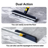 Yocada Floor Scrub Brush 55.9" Telescopic Handle 2 in 1 Scrape Brush Stiff Bristle Shower Scrubber for Cleaning Patio Bathroom Garage Kitchen Wall Yocada