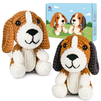 CROCHETTA Crochet Kit for Beginners, Beginner Crochet Kit for Adults with Step-by-Step Video Tutorials, DIY Crochet Animal Kits Kids Knitting