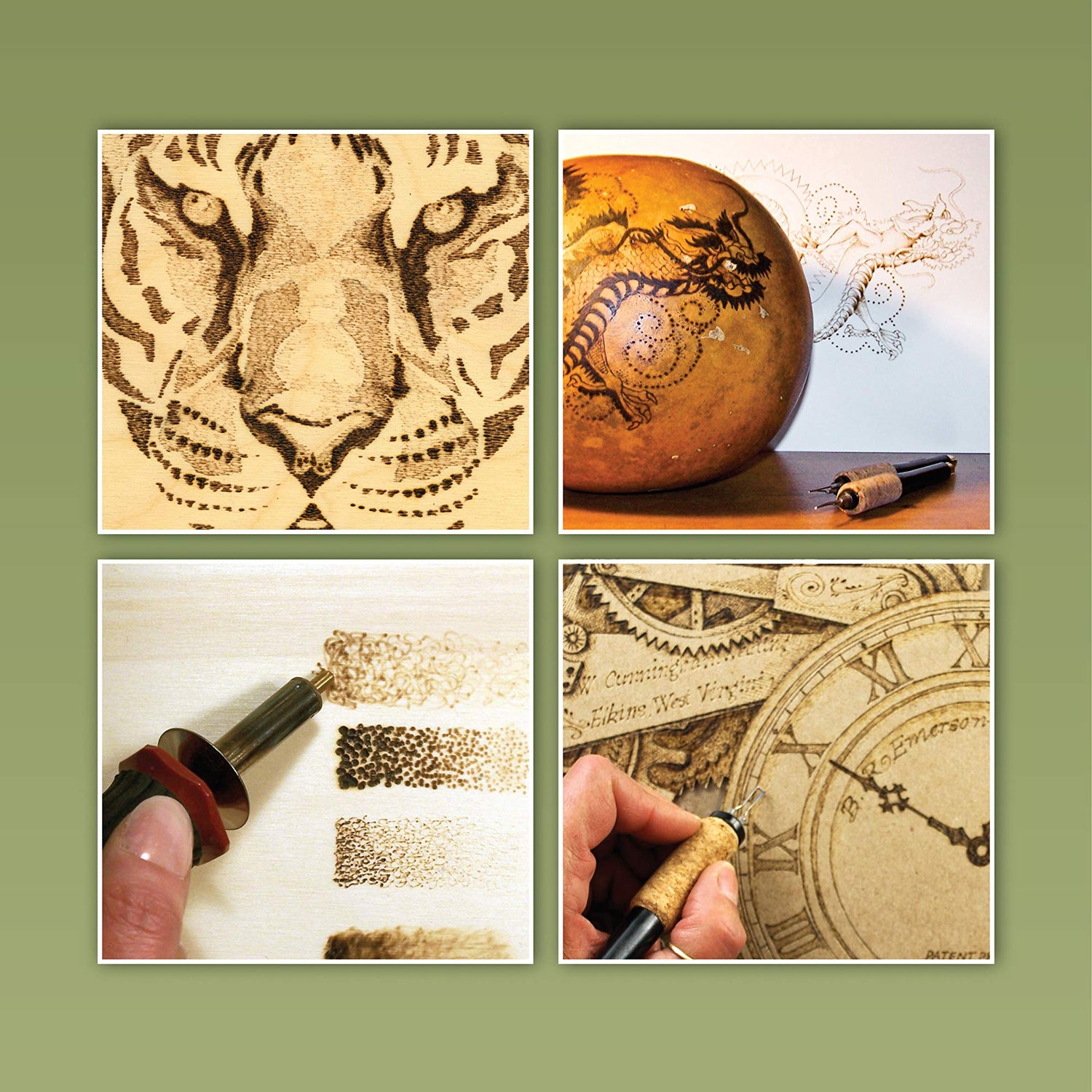 The Art & Craft of Pyrography: Drawing with Fire on Leather, Gourds, Cloth, Paper, and Wood (Fox Chapel Publishing) More Than 40 Patterns, Fox Chapel Publishing