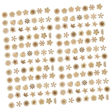Yardenfun 300pcs Leaves Small Grass Chips Blank Bookmarks Plant Bookmark Plant Accessories Unfinished Wood Slices Wood Plant Cutouts Unpainted Wood Yardenfun
