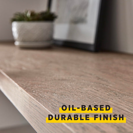 Minwax Fast Drying Polyurethane Protective Wood Finish, Clear Semi-Gloss, ½ Pint Minwax