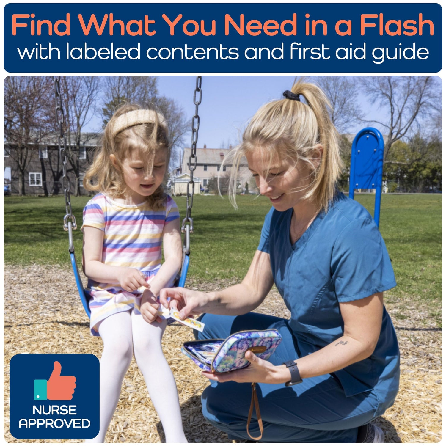 KEEP>GOING KeepGoing Travel First Aid Kit for Kids – 130 Pc. Small First Aid Kit for Car, Home, Purse, Diaper Bag & Backpack with Latex-Free Bandages KEEP>GOING