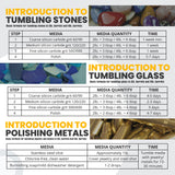 Tumble-Bee Rotary Rock Tumbler with Rock Grit Polish Kit - Rock Polisher Machine, Tumbling Equipment for Stone, Glass, and Metal Collection, Tumble-Bee