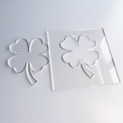 Clover Template, Clear Acrylic Template, Woodworking Router Template