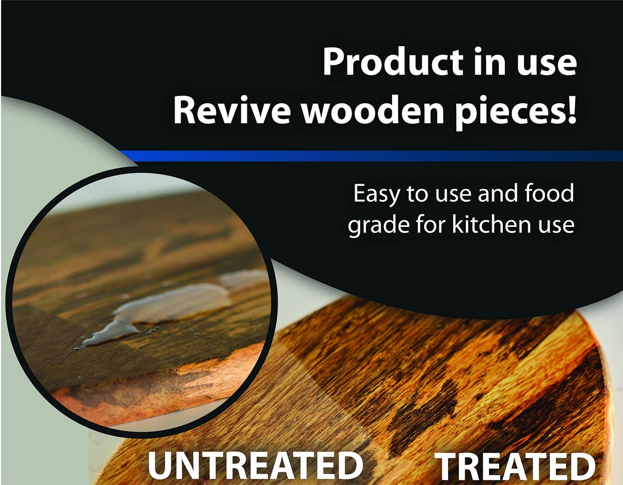 NSF Certified Food Grade Mineral Oil - Gallon (128oz), Certified Food Safe Conditioner for Wood Cutting Boards, Butcher Blocks and Stainless-Steel Sanco Industries