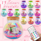 Unicorn Terrarium Crafts Kit for Kids-LED Night Light Up & Remote Unicorn Birthday Gifts Toys for Girls Ages 4 5 6 7 8 9 10 Year Old for Girls 7july