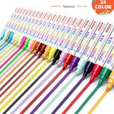 IJIANG Bundle Liquid Chalk Markers Set, 8 Pack Metallic Chalk Markers Pens & 24 Pack Liquid Chalk Markers IJIANG