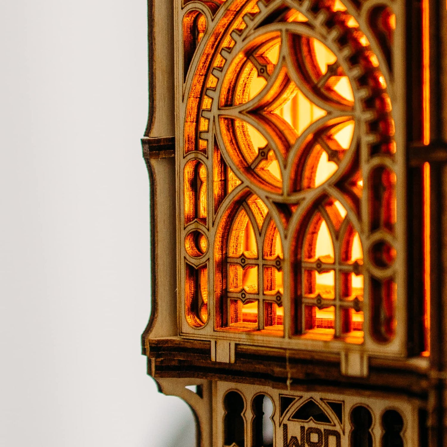 Wood Trick Antique Lantern LED 3D Wooden Puzzle - Engaging DIY Model for All Ages with Two Lighting Modes Wood Trick
