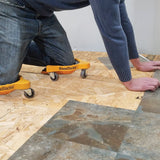 Milescraft 1603 Knee Blades-Durable Heavy-Duty Knee Pads with 3 Casters & Comfortable Gel Cushions for Unisex Adult, Full 360° Turn Capability Milescraft