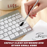 Lallisa 300 Pcs Acid Brush Bulk 3/8 Inch Wide Horsehair Acid Flux Brushes Epoxy Wood Glue Brush Tin Handle Disposable Glue Brushes for Soldering Lallisa