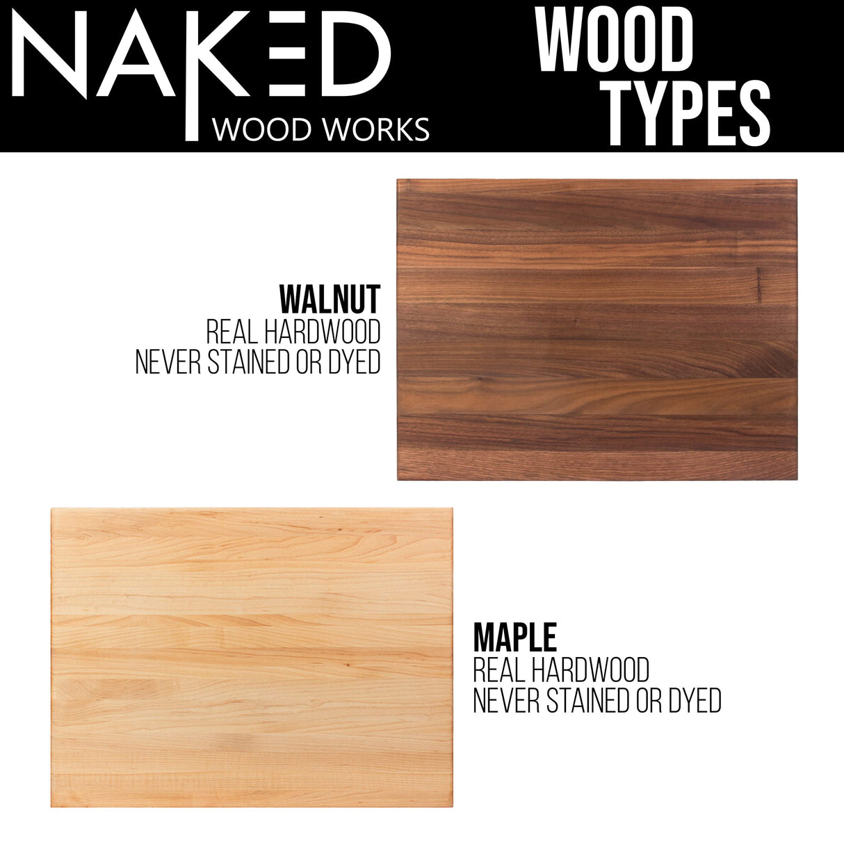 USA Hand Crafted Custom Cutting Boards Make Great mens gifts for Christmas Gifts for Woman or Wedding gifts, Anniversary Gifts, or Christmas Gifts NakedWoodWorks