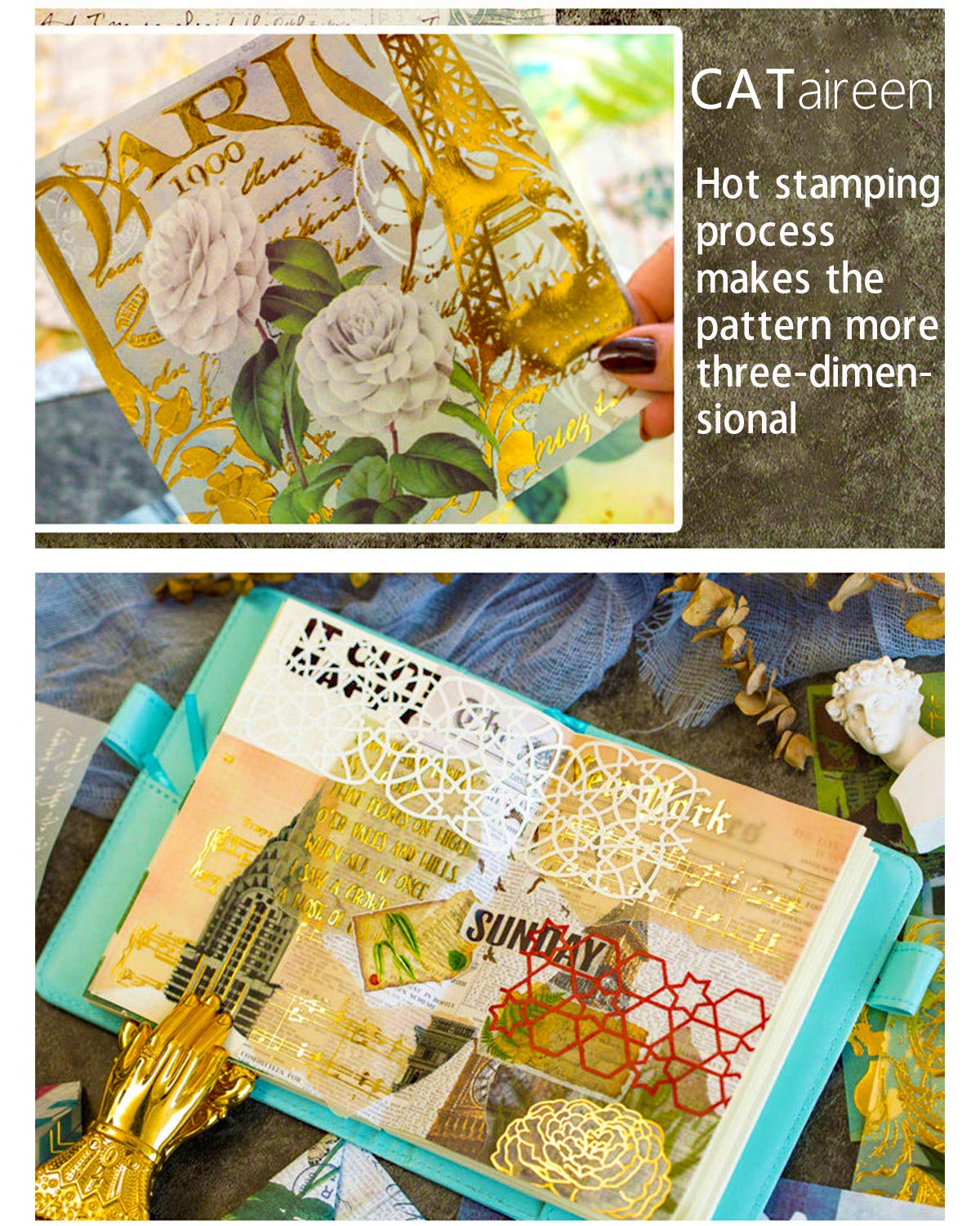 Craft Supplies Vintage Journal Ephemera Pack by CATaireen