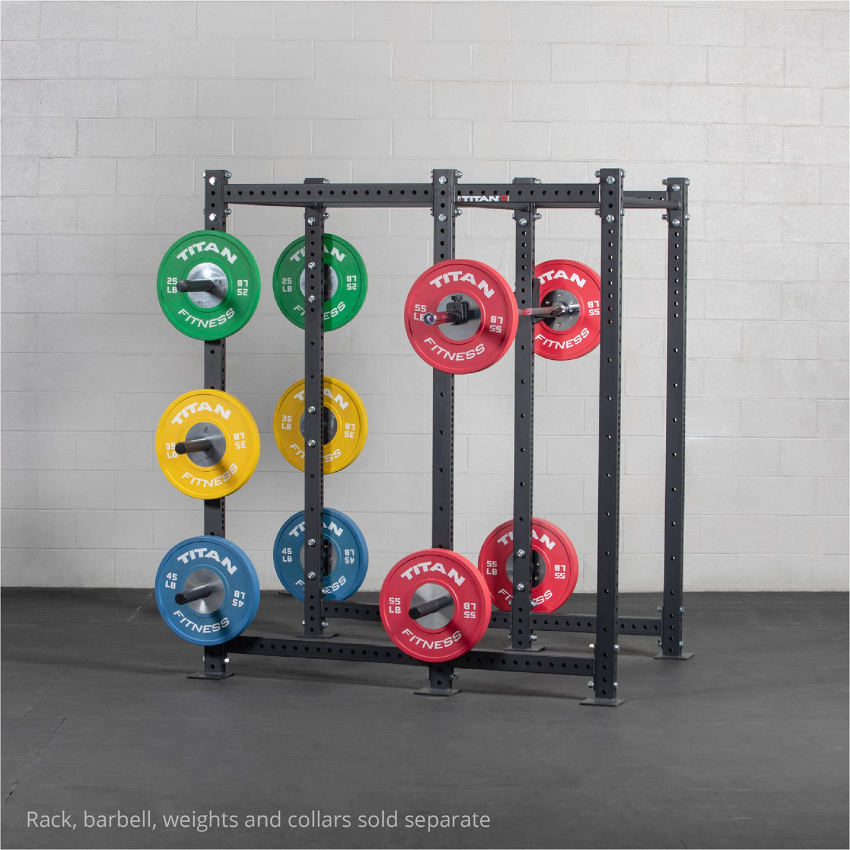 Titan Fitness T-3 Series Black Tall 36in Depth Power Rack Extension Kit Titan Fitness