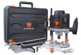 WEN 15-Amp Plunge Woodworking Router Kit + 6.6-Amp Variable Speed Orbital Jig Saw with Laser and LED Light WEN