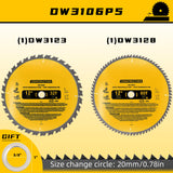 Upgraded DW3128P5 (2-Pack) 12in 80T&32T(dw3128/dw3123) Miter Saw Blade,Tungsten Carbide,Crosscutting,Compatible with DEWALT, for Miter Saws OEM home