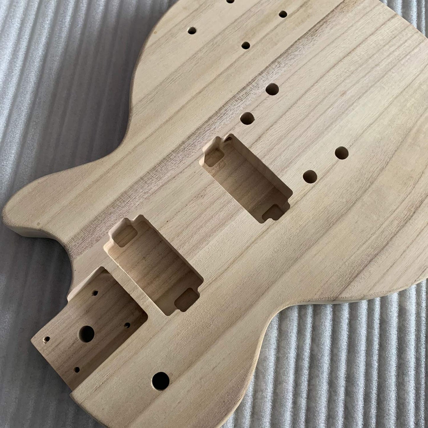 JINGFENG Unfinished Electric Guitar Body Maple Wood Blank Guitar Barrel for PB Style Bass Guitars DIY Parts - WoodArtSupply