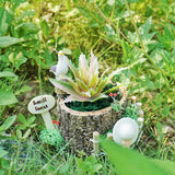 FUNSHOWCASE Small Tree Stump Flower Pot Silicone Mold for Epoxy Resin Concrete Clay Succulent Planter Ashtray Candle Holder 2.8x2inch FUNSHOWCASE