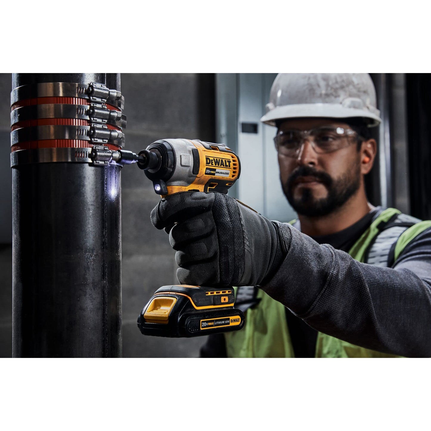 DEWALT 20V MAX Cordless Impact Driver Kit, Brushless, 1/4" Hex Chuck, 2 Batteries and Charger (DCF787C2) - WoodArtSupply