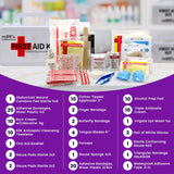 OSHA Compliant First Aid Kit - 10 Person, Type III, ANSI Class A Emergency Kit for Truck, Car, Construction Site - 71 Essential First Aid Supplies ProHeal