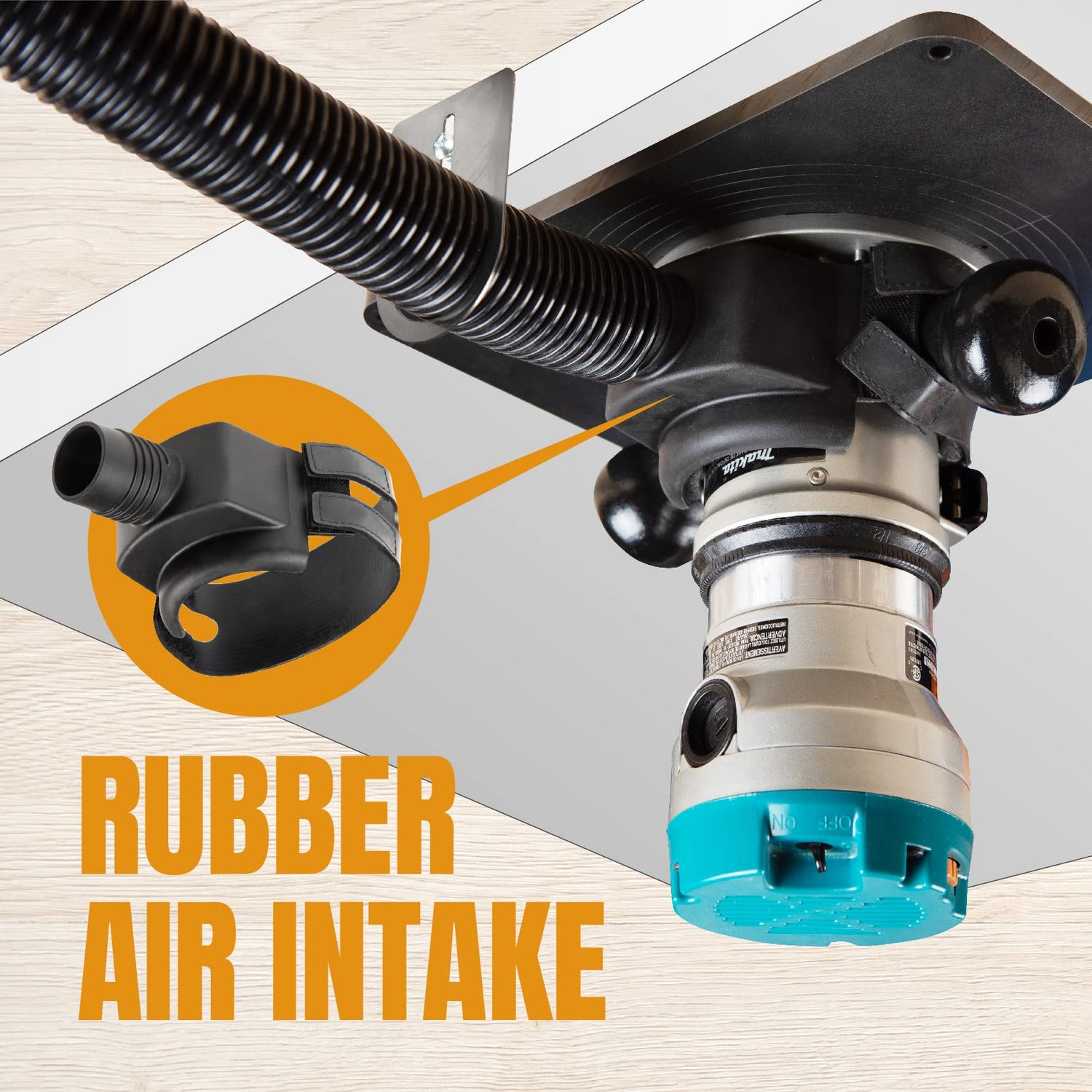 POWERTEC 70331 Workshop Dust Collection System for Router Tables, Universal Woodworking Series POWERTEC