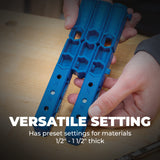 Durable Kreg Pocket-Hole Jig 320 with Classic 2" Face Clamp - Includes Wood Clamps for Woodworking & Tight Spaces - For Materials 1/2" to 1 1/2" KREG