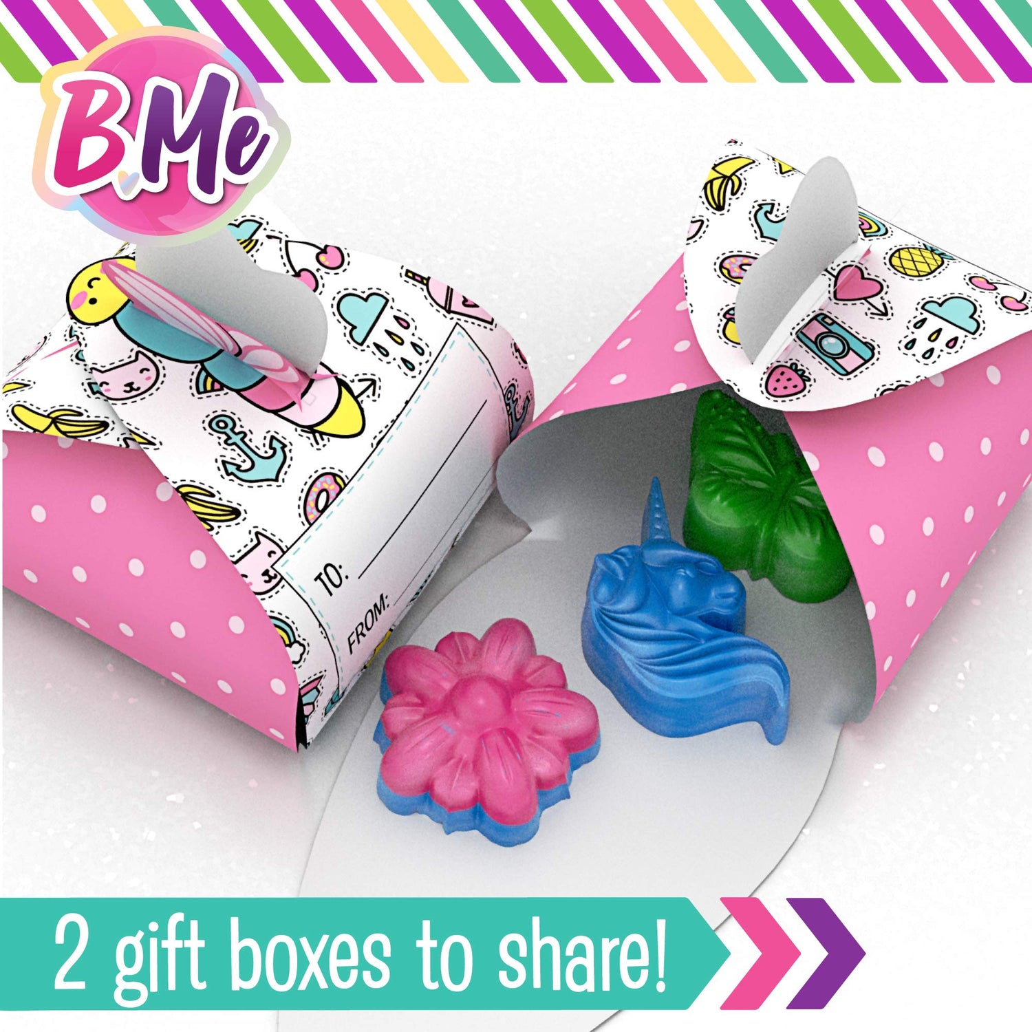 B Me Beginner Soap Making Craft Kits for Kids Girls Ages 6+ | Make 15+ Soap Shapes with 5 Different Scents | Make Your Own Soap Science Kits Toys B Me