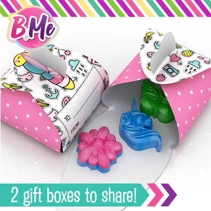 B Me Beginner Soap Making Craft Kits for Kids Girls Ages 6+ | Make 15+ Soap Shapes with 5 Different Scents | Make Your Own Soap Science Kits Toys