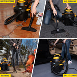 Shop-Vac 4 Gallon 5.5 Peak HP Wet/Dry Utility Vacuum with SVX2 Motor Technology, 3 in 1 Function Portable Shop Vacuum with Cart, Attachments, 5914000 Shop-Vac