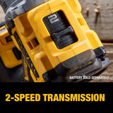 DEWALT 20V MAX Hammer Drill, 1/2", Cordless and Brushless, Compact With 2-Speed Setting, Bare Tool Only (DCD805B) DEWALT