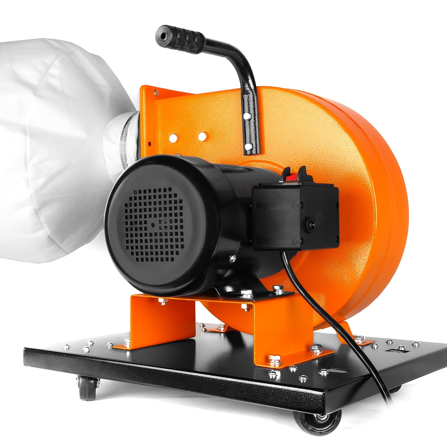 WEN DC3474 7.4-Amp Rolling Dust Collector with Induction Motor, 15-Gallon Bag and Optional Wall Mount , Black WEN