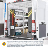 MFASCO Vehicle First Aid Kit - Compact Metal Kit - Portable & Mountable - Safety Kit for Commercial Vehicles & Workplace - DOT ANSI OSHA Compliant - MFASCO