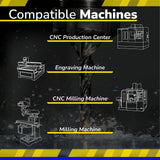 SPEED TIGER Carbide Spiral Router Bits - Up Down Compression Bit, ISEUD3/8” Diameter, 1-1/4” Cutting Length, 4"OVL (1 Piece, 3/8") - for Wood, SPEED TIGER