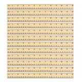 12 Pack Wood Ruler Student Rulers Wooden School Rulers Office Ruler Measuring Ruler, 2 Scale (12 Inch and 30 cm) Outus