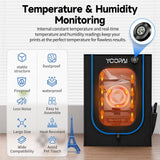 3D Printer Enclosure with LED Light,Thermo-Hygrometer,Ventilation Kit, Premium Fireproof Dustproof Tent Constant Temperature Protective Cover for YOOPAI