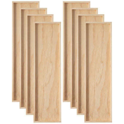 8 Pack: 18”; x 5”; Wood Plaque by Make Market®