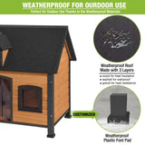 GUTINNEEN Dog House Outdoor & Indoor All-Around Metal Frame Waterproof Dog Kennel for Small,Medium,Large Dogs GUTINNEEN