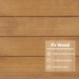 MCombo Outdoor Storage Cabinet, Garden Storage Shed, Outside Vertical Shed with Lockers, Outdoor 63 Inches Wood Tall Shed for Yard and Patio 0870 MCombo