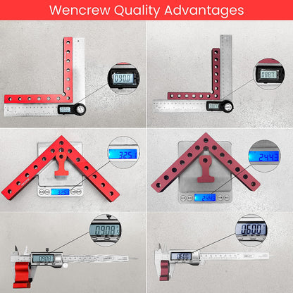 90 Degree Positioning Squares Right Angle Clamps, Clamping Squares for Woodworking Cabinet Clamp Corner Clamps Aluminum Alloy L Type Carpenter Tool