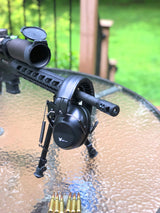 Earmuffs hearing protection with low profile passive folding design 26dB NRR and reduces up to 125dB, black G & F Products