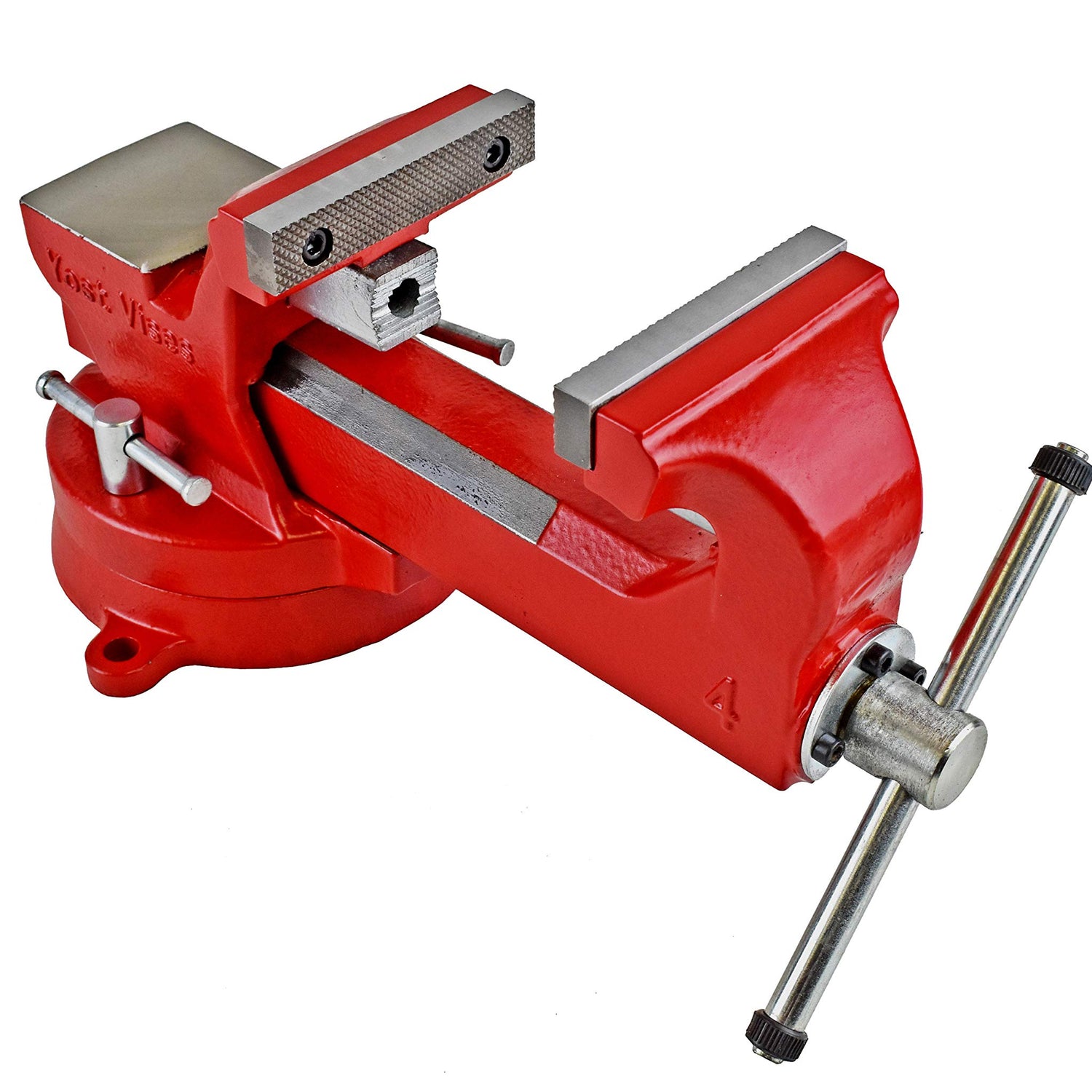 Yost Vises ADI-5 Heavy Duty Vise | 130,000 PSI Tensile Strength Austempered Ductile Iron Bench Vise | 5.5 Inch Jaw Width with a 360 Degrees Yost Vises